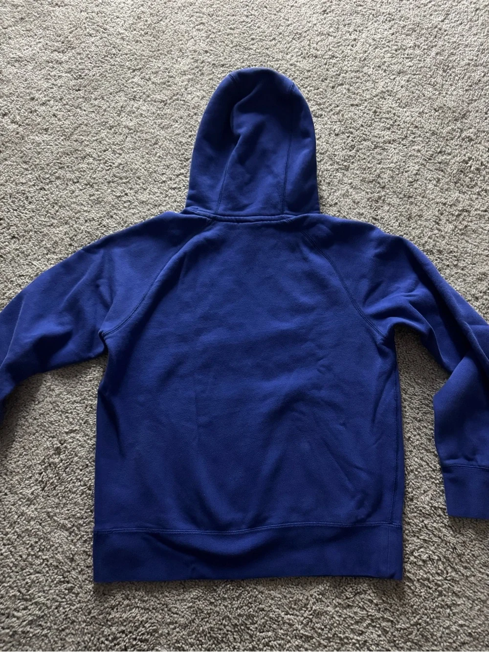 Nike Royal Blue Hoodie with Yellow Logo
